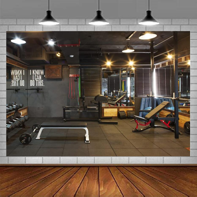 Home Gym Video - Fondo para Fotografía de Gimnasio, Decoración