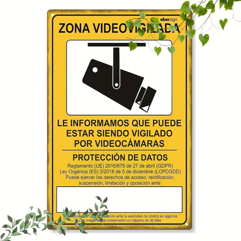 Home Gym Video - 1 Letrero Metálico 