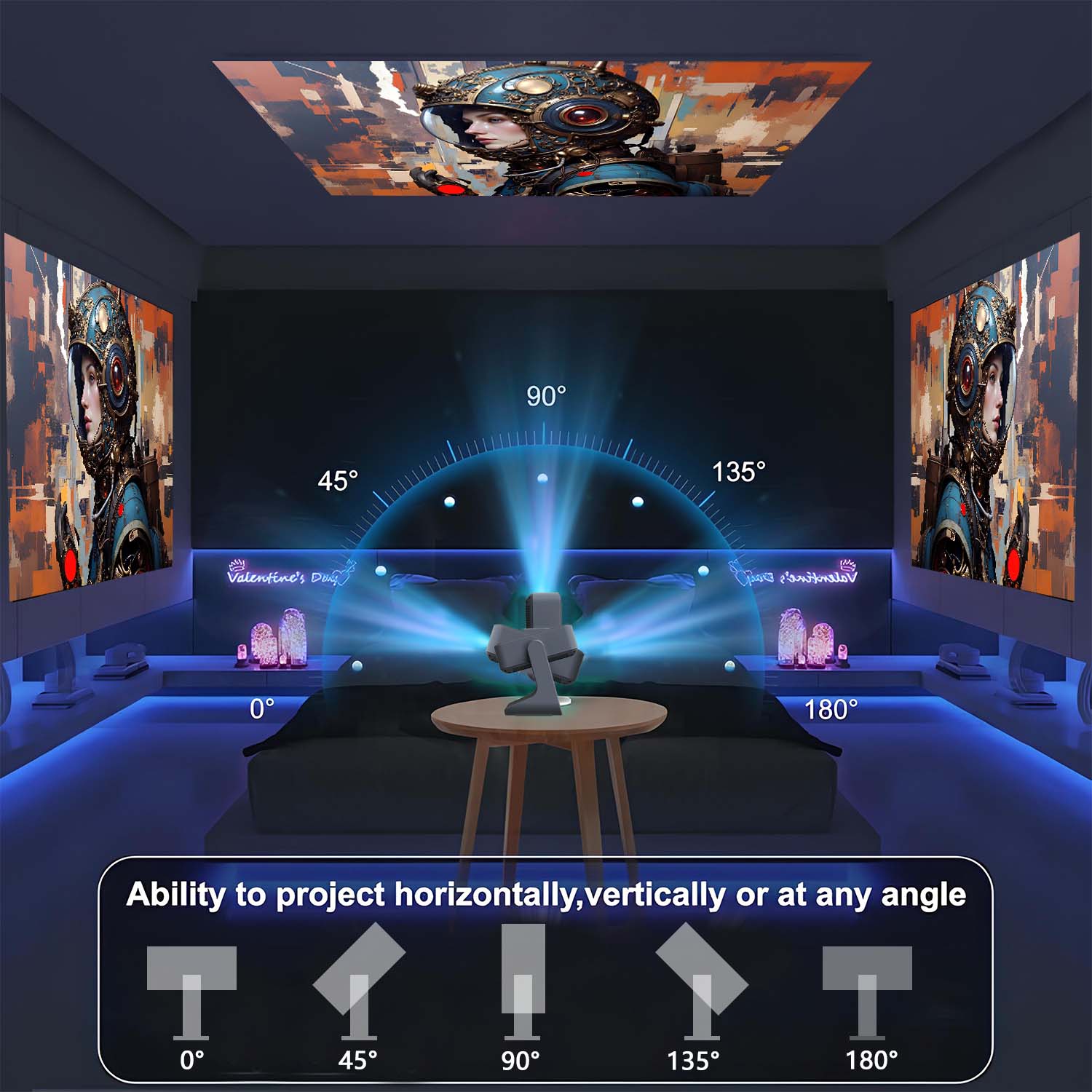 Proyector Inteligente Táctil d - Home Gym Video reseña y precio