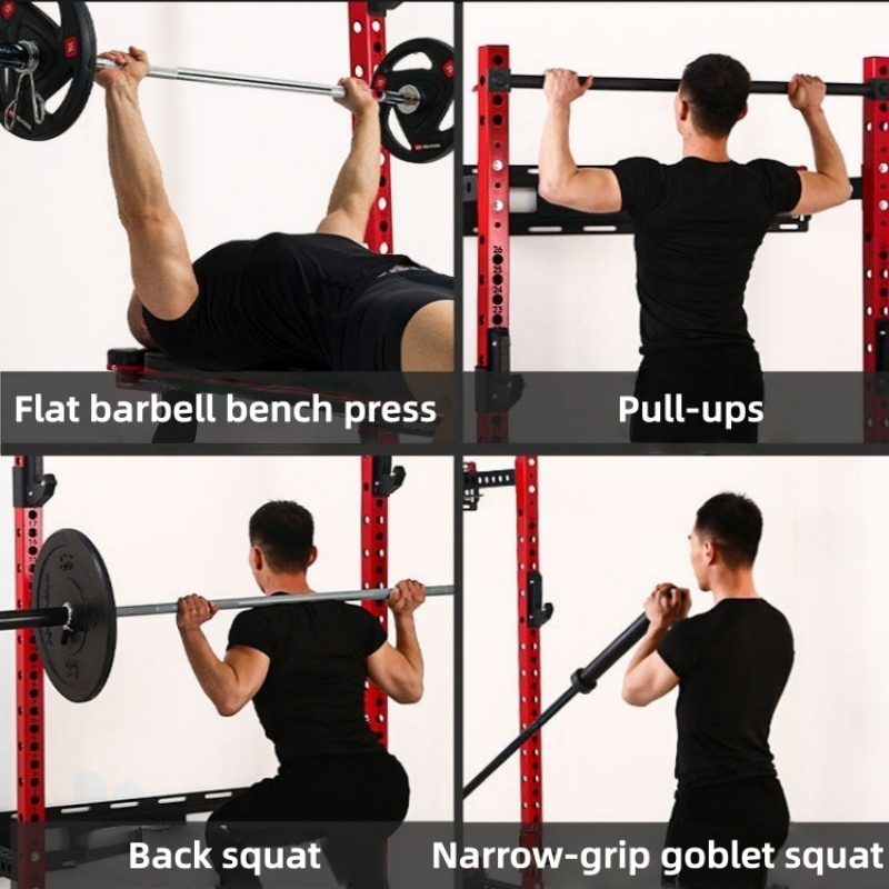 Jaula de potencia ajustable mo - Home Gym Half Rack reseña y precio
