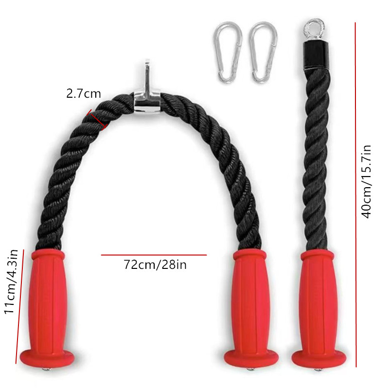 Cuerdas ergonómicas para tríce - Home Gym Garden reseña y precio