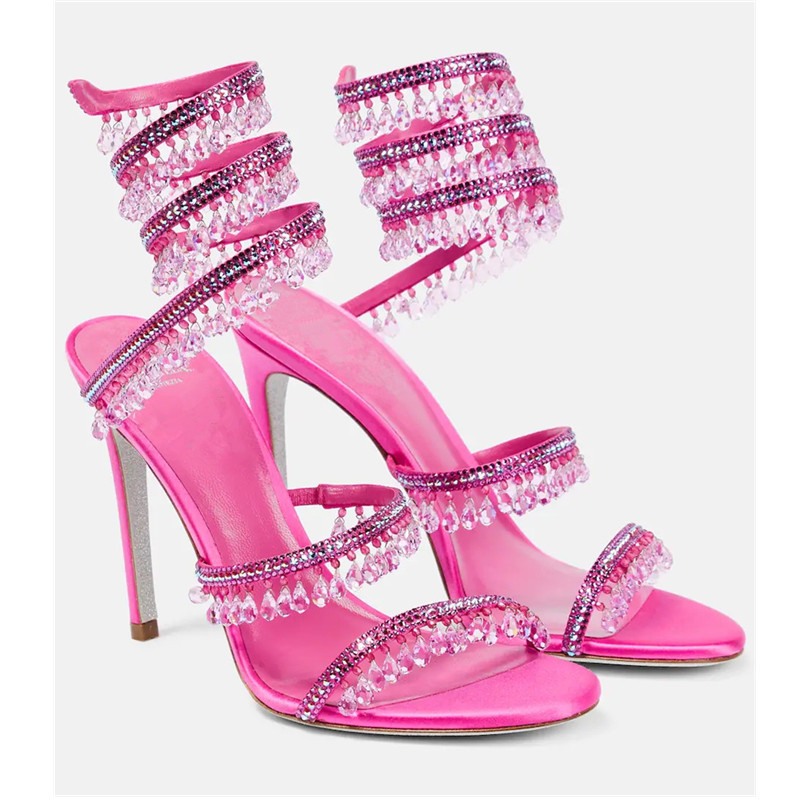 Sandalias de Tacón Alto con Pe - Ankle Strap Attachment reseña y precio